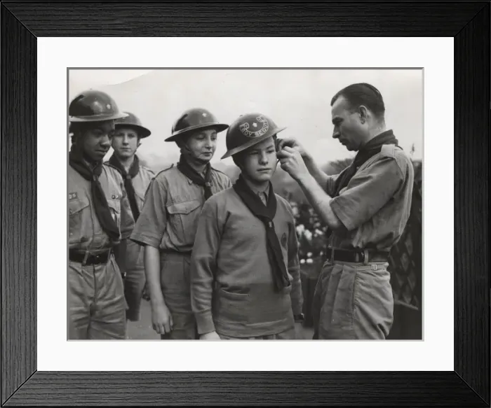 Framed Print : Scouts during Wartime Framed Print : Scouts during Wartime