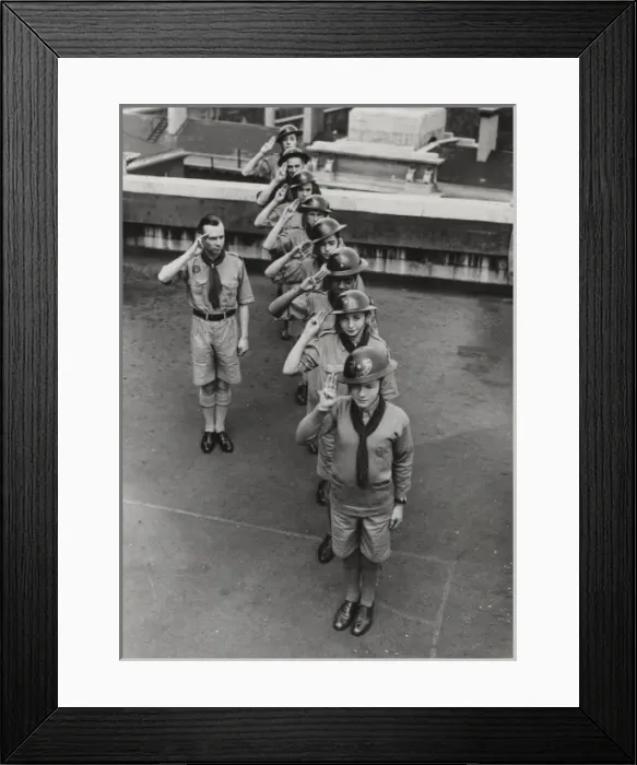 Framed Print : Scouts during Wartime Framed Print : Scouts during Wartime