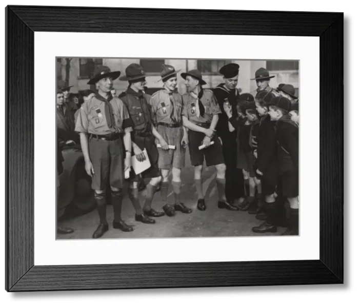 Framed Print : Scouts during Wartime Framed Print : Scouts during Wartime
