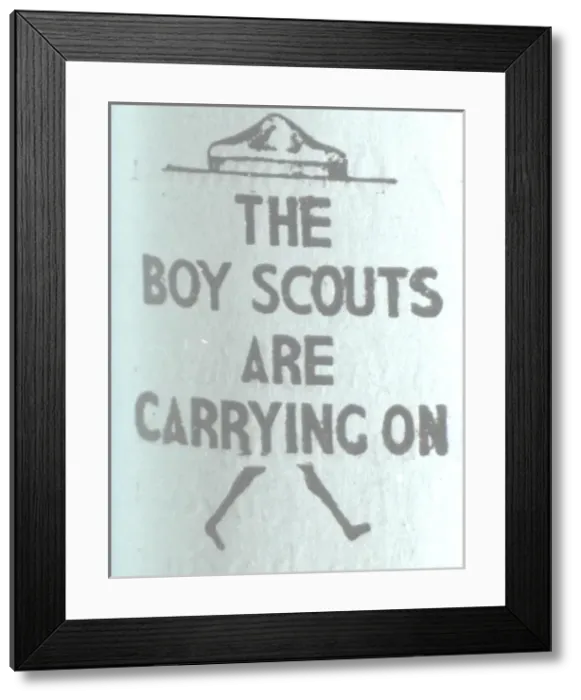 Framed Print : Scouts during Wartime Framed Print : Scouts during Wartime