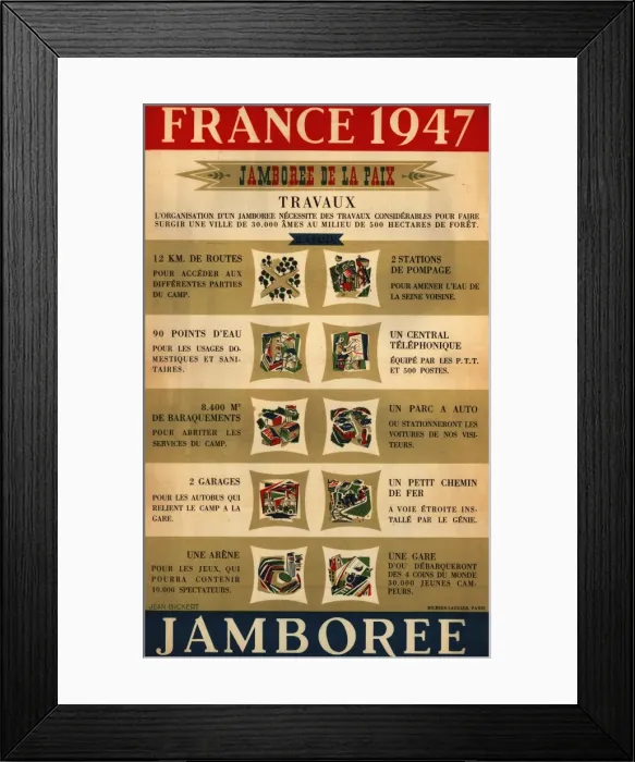 Framed Print : Scout Jamboree - Moisson Framed Print : Scout Jamboree - Moisson