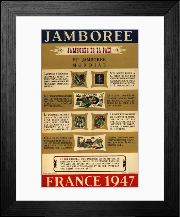 Framed Print : Scout Jamboree - Moisson Framed Print : Scout Jamboree - Moisson