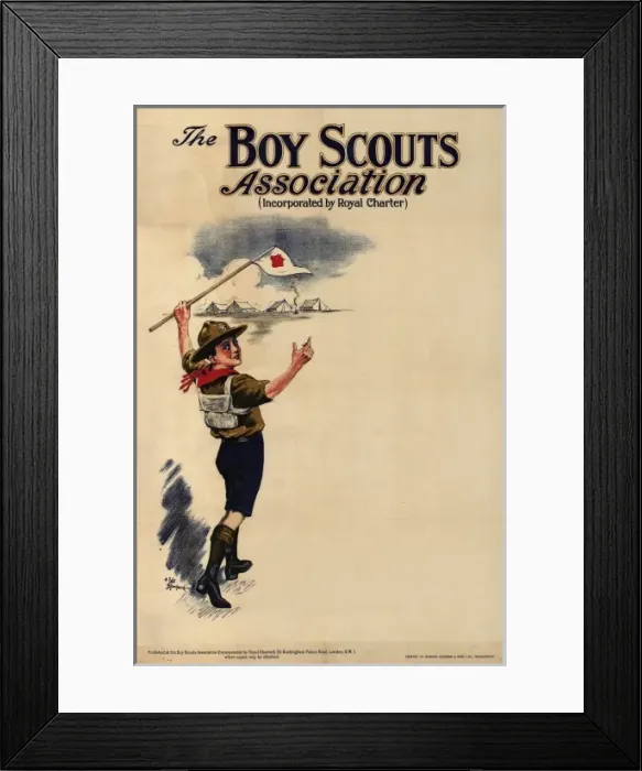 Framed Print : Scout Association template poster Framed Print : Scout Association template poster