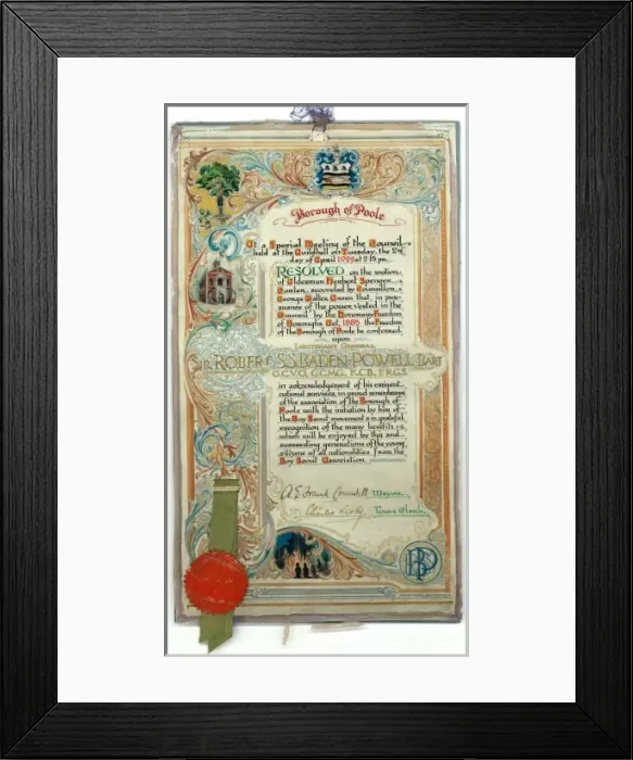 Framed Print : Baden-Powell - Feedom of Poole Framed Print : Baden-Powell - Feedom of Poole