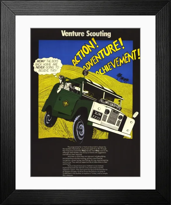 Framed Print : Venture Scouts Poster Framed Print : Venture Scouts Poster