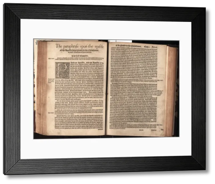 Framed Print : Erasmus?s paraphrases and commentaries on the Epistles, from Framed Print : Erasmus?s paraphrases and commentaries on the Epistles, from
