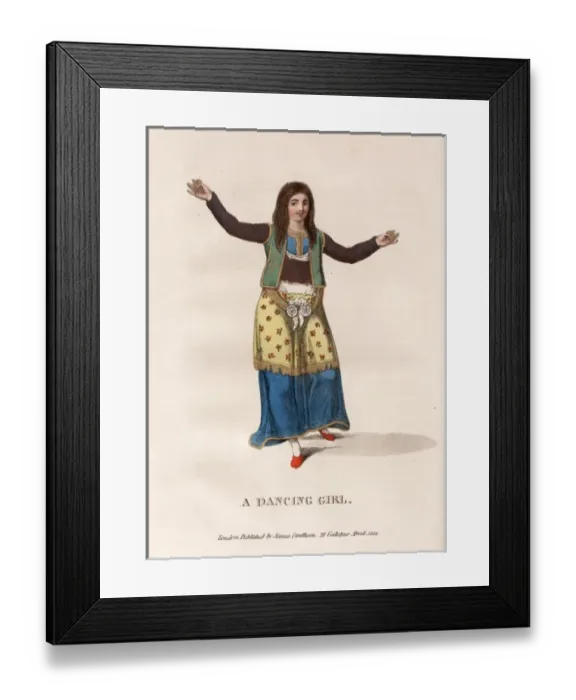 Framed Print : A dancing girl Framed Print : A dancing girl