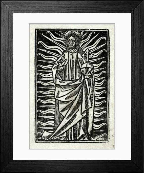 Framed Print : Image depicting Christ in majesty Framed Print : Image depicting Christ in majesty
