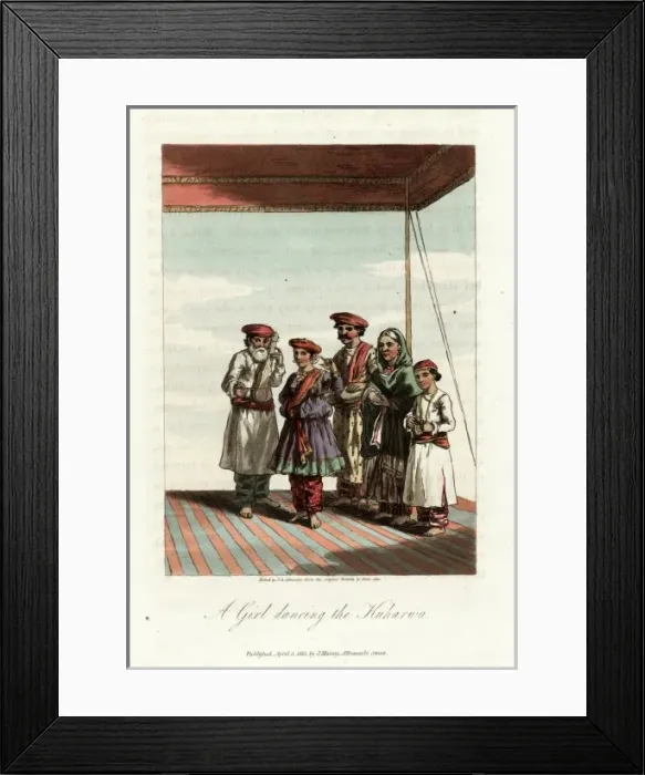 Framed Print : A girl dancing the Kuharwa Framed Print : A girl dancing the Kuharwa