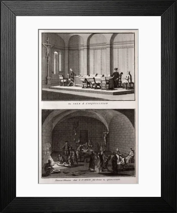Framed Print : Depictions of the Inquisition Framed Print : Depictions of the Inquisition