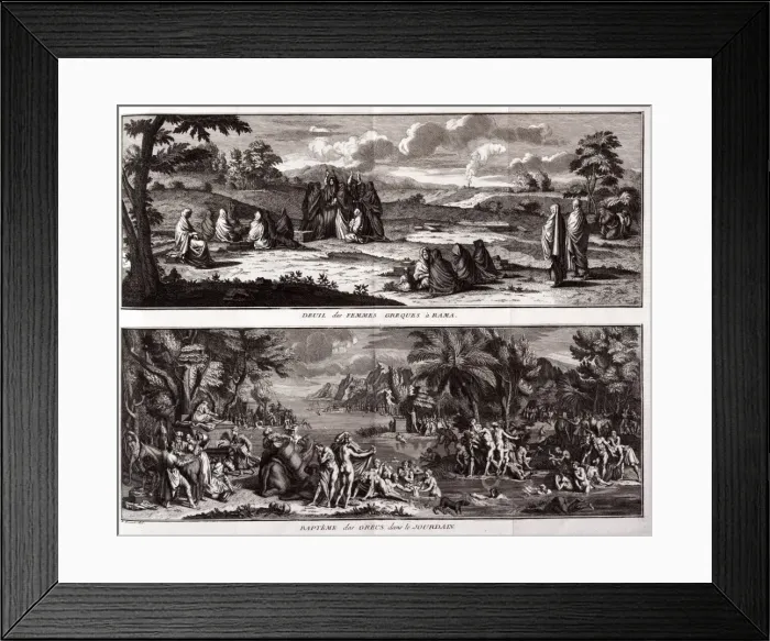 Framed Print : Orthodox Christian baptism in the Jordon Framed Print : Orthodox Christian baptism in the Jordon