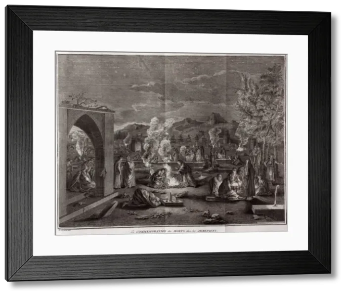 Framed Print : Armenian Christians commemorating the dead Framed Print : Armenian Christians commemorating the dead
