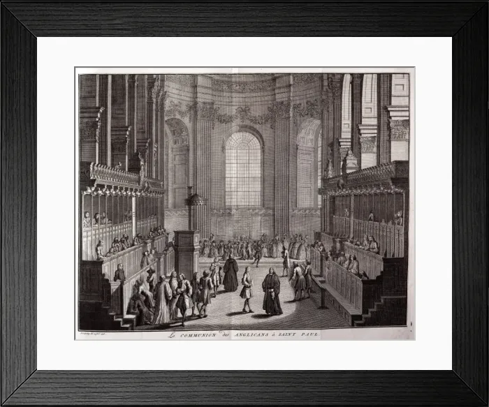 Framed Print : Anglican Christians celebrating Communion in St Pauls Cathe Framed Print : Anglican Christians celebrating Communion in St Pauls Cathe