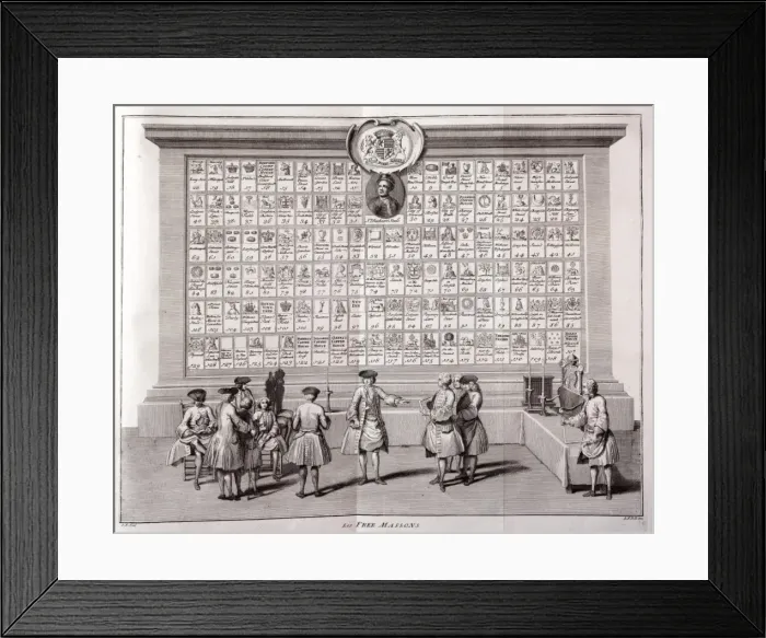 Framed Print : Freemasons in their hall Framed Print : Freemasons in their hall