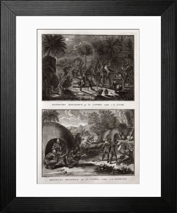Framed Print : Moon worship in Africa Framed Print : Moon worship in Africa