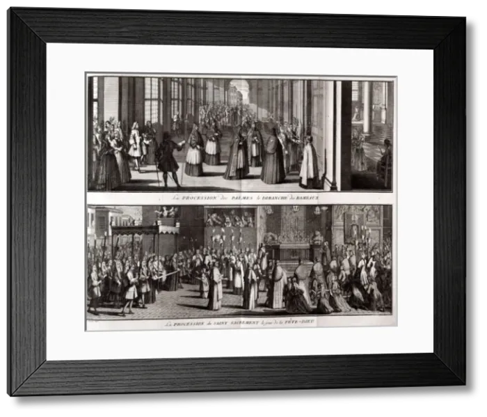 Framed Print : Palm Sunday procession in France Framed Print : Palm Sunday procession in France