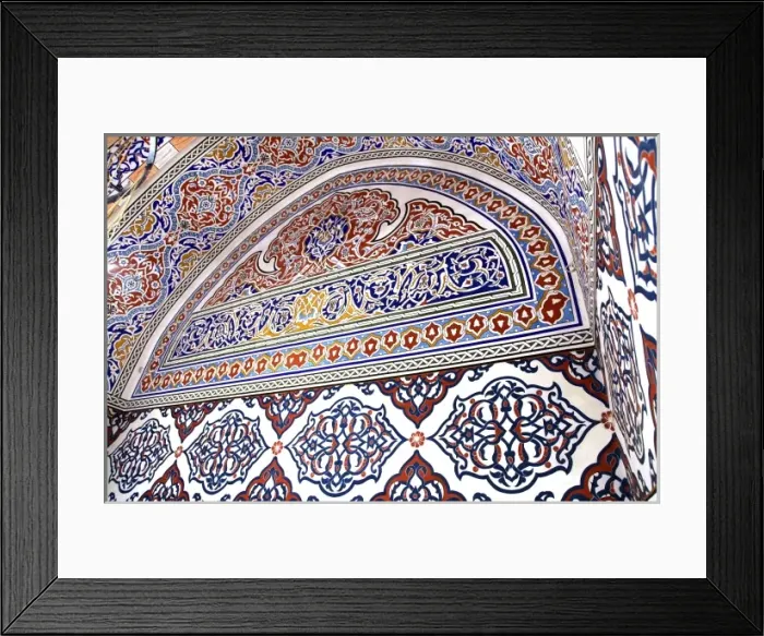 Framed Print : Detail from Guvenc Abdal Tomb in Haji Bektash Veli Museum in Framed Print : Detail from Guvenc Abdal Tomb in Haji Bektash Veli Museum in