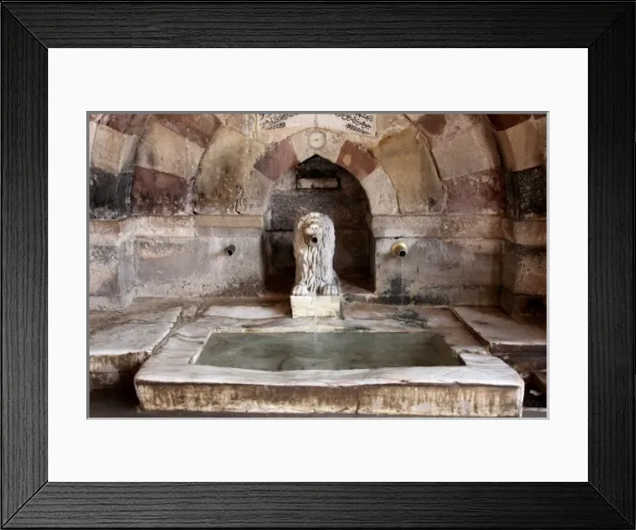 Framed Print : Detail from the Fountain Haji Bektash Veli Museum in Nevsehi Framed Print : Detail from the Fountain Haji Bektash Veli Museum in Nevsehi