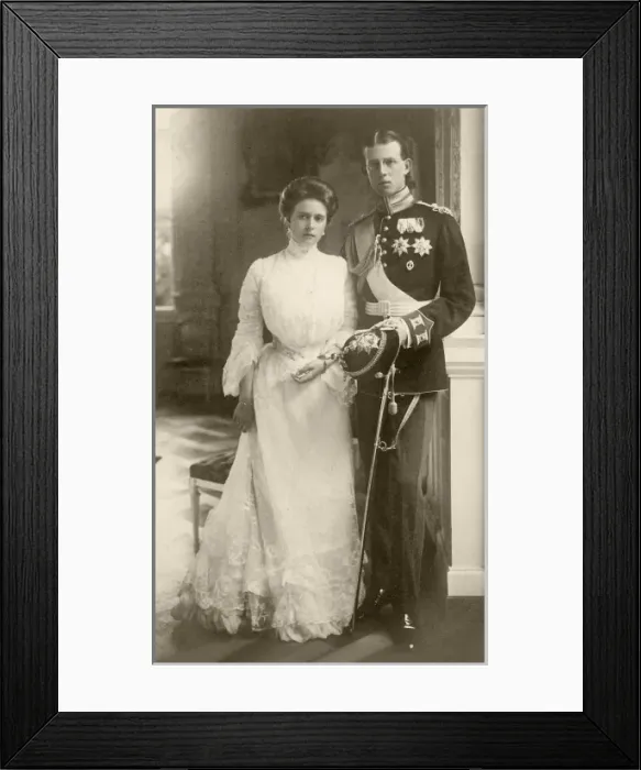 Framed Print : Prince and Princess Andrew of Greece Framed Print : Prince and Princess Andrew of Greece