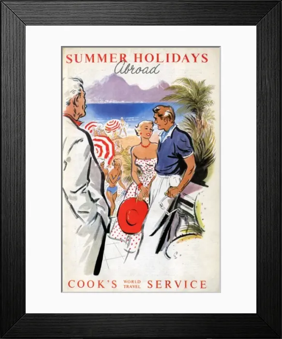 Framed Print : Summer Holidays Abroad