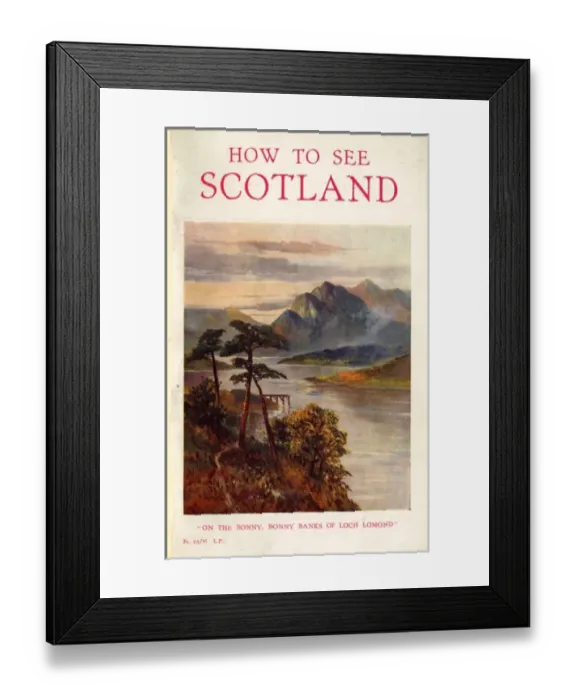 Framed Print : Scotland. Thomas Cook Brochure Cover - Scotland. Date: 1935 Framed Print : Scotland. Thomas Cook Brochure Cover - Scotland. Date: 1935