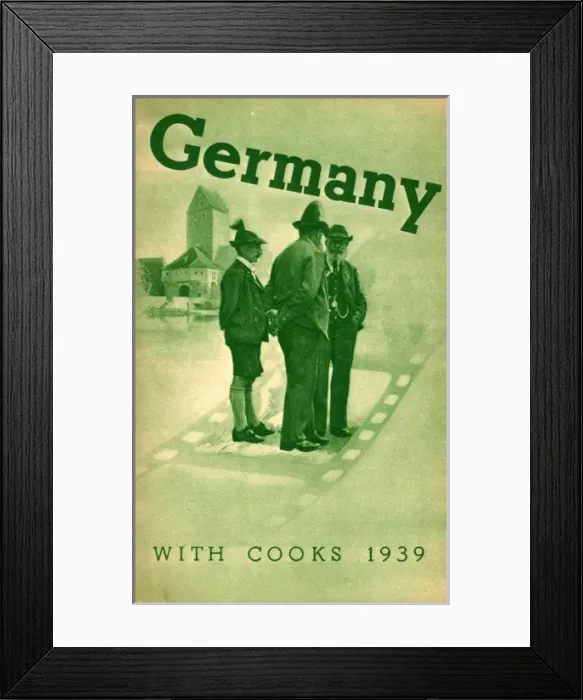 Framed Print : Germany. Thomas Cook Brochure Cover - Germany. Date: 1939 Framed Print : Germany. Thomas Cook Brochure Cover - Germany. Date: 1939