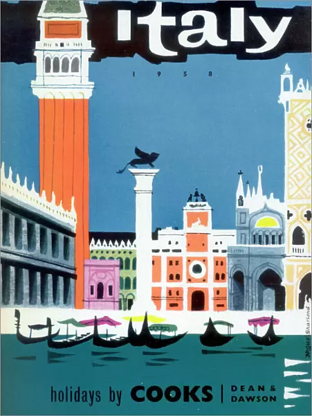 Italy. Thomas Cook Brochure Cover - Italy.. 1958