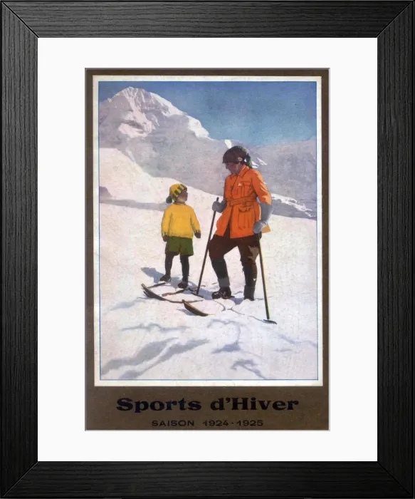 Framed Print : Sports dHiver Framed Print : Sports dHiver