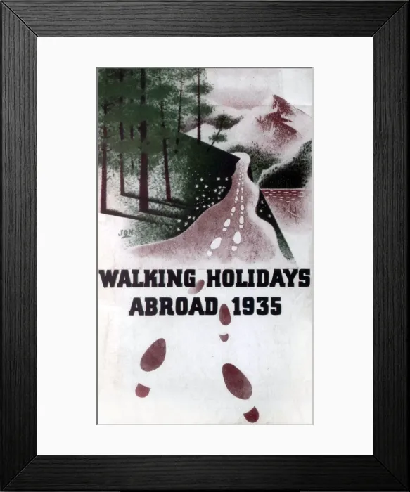 Framed Print : Walking Holidays Abroad Framed Print : Walking Holidays Abroad