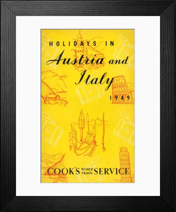 Framed Print : Austria and Italy