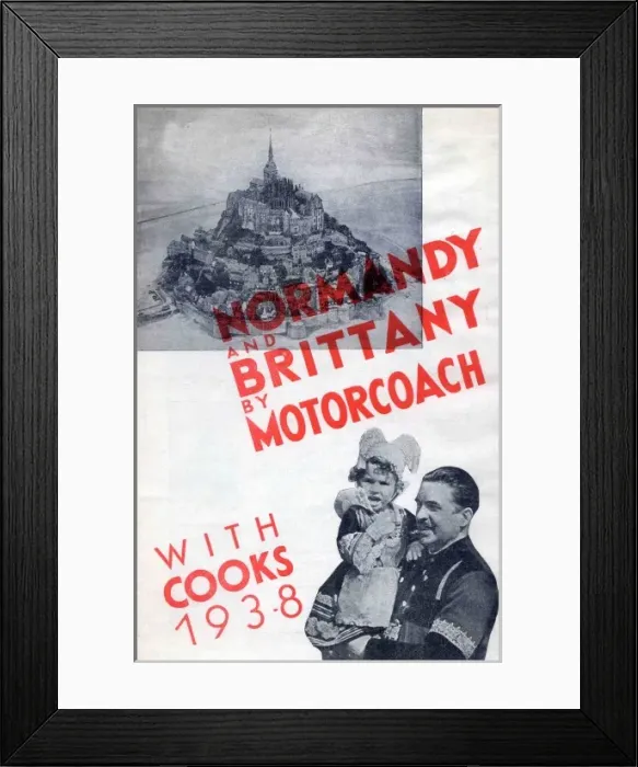 Framed Print : Normandy and Brittany by Motorcoach Framed Print : Normandy and Brittany by Motorcoach