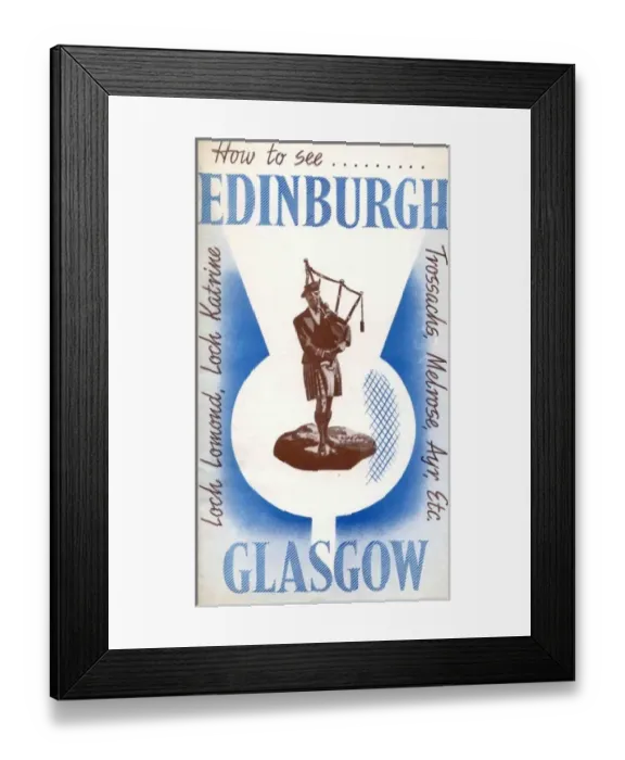 Framed Print : Edinburgh and Glasgow Framed Print : Edinburgh and Glasgow