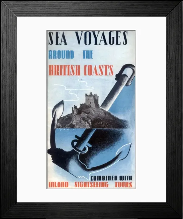Framed Print : Sea Voyages around the British Coasts Framed Print : Sea Voyages around the British Coasts