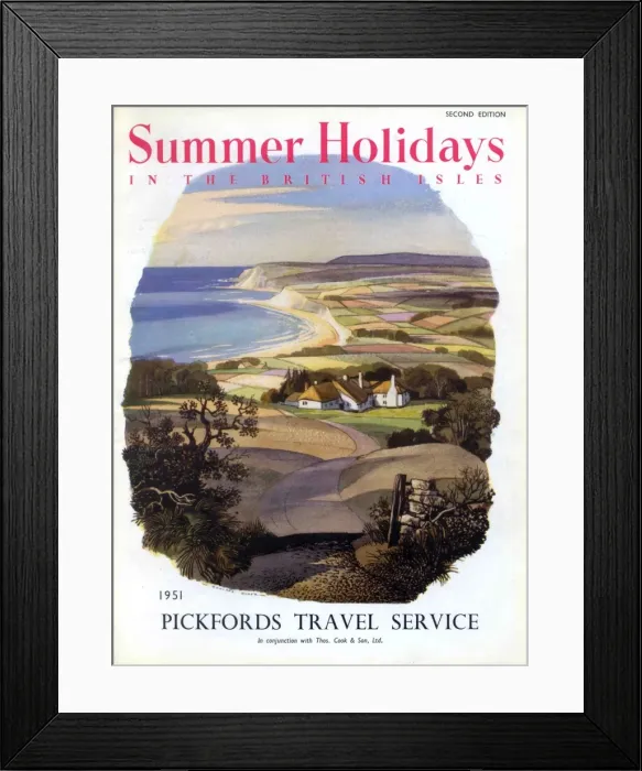 Framed Print : Summer Holidays in the British Isles Framed Print : Summer Holidays in the British Isles