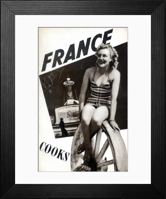Framed Print : France. Thomas Cook Brochure Cover - France. Date: 1939 Framed Print : France. Thomas Cook Brochure Cover - France. Date: 1939
