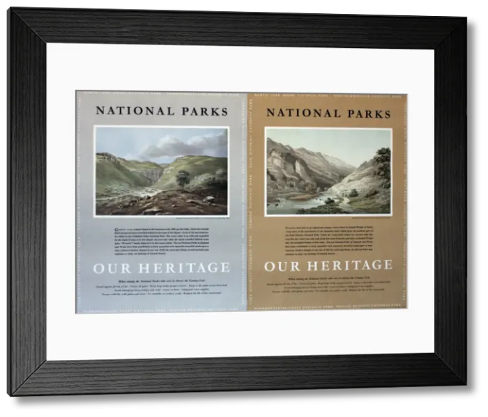Framed Print : National Parks poster Framed Print : National Parks poster