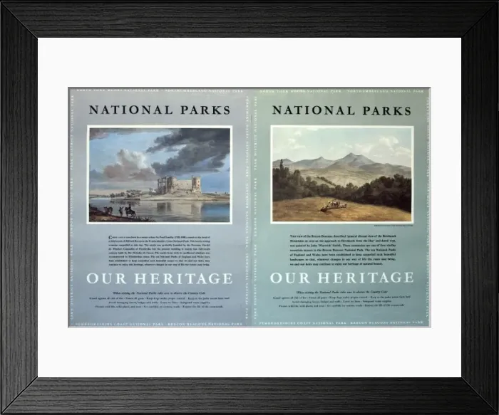 Framed Print : National Parks poster Framed Print : National Parks poster
