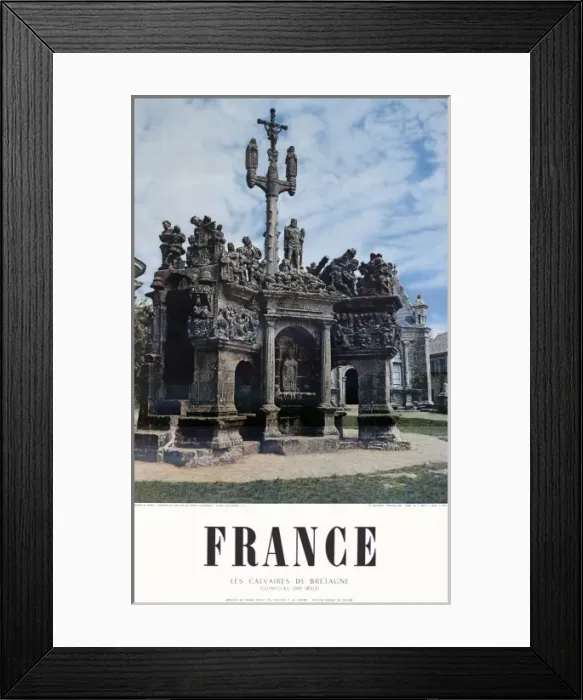 Framed Print : Les Calvaires de Bretagne Framed Print : Les Calvaires de Bretagne