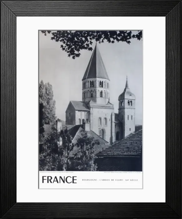Framed Print : Abbaye de Cluny Bourgogne Framed Print : Abbaye de Cluny Bourgogne