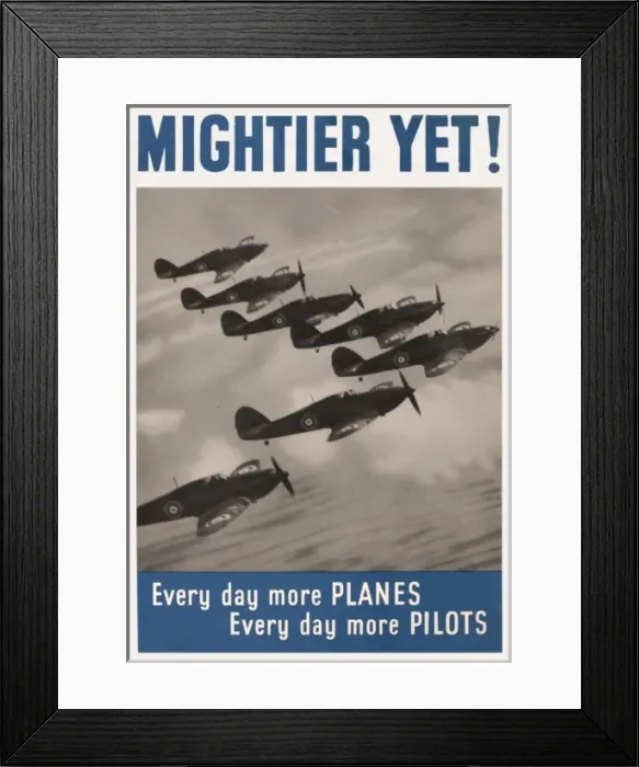 Framed Print : Hurricanes - WW2 poster Framed Print : Hurricanes - WW2 poster