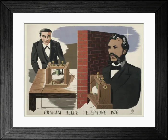 Framed Print : Graham Bells Telephone Framed Print : Graham Bells Telephone
