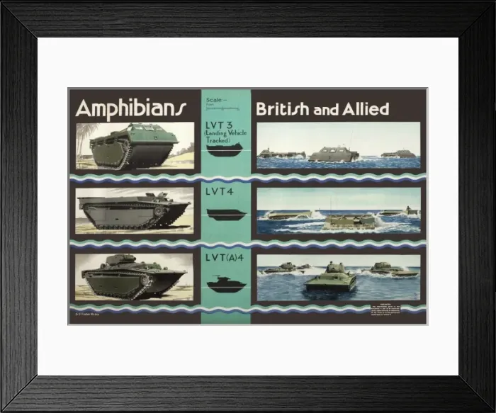 Framed Print : Mac Amphibians - Landing Vehicle Tracked Framed Print : Mac Amphibians - Landing Vehicle Tracked