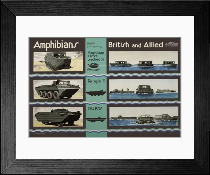 Framed Print : Macs Amphibians British and Allied Framed Print : Macs Amphibians British and Allied