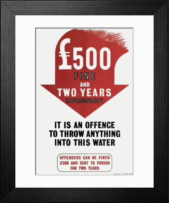 Framed Print : WW2 - Water Pollution Framed Print : WW2 - Water Pollution
