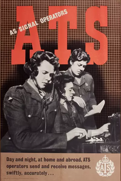 WW2 ATS poster for Signal Operators