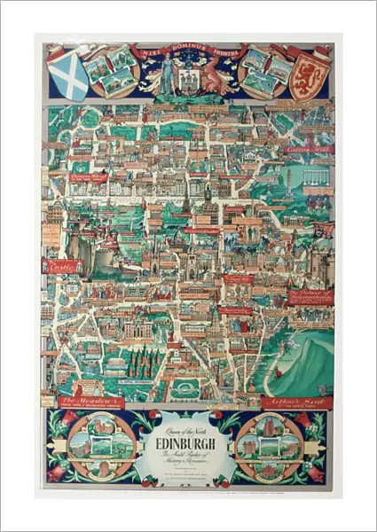Pictorial map of Edinburgh