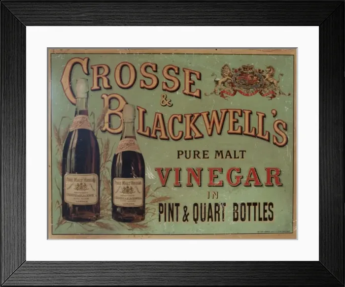 Framed Print : Crosse & Blackwells Pure Malt Vinegar Framed Print : Crosse & Blackwells Pure Malt Vinegar