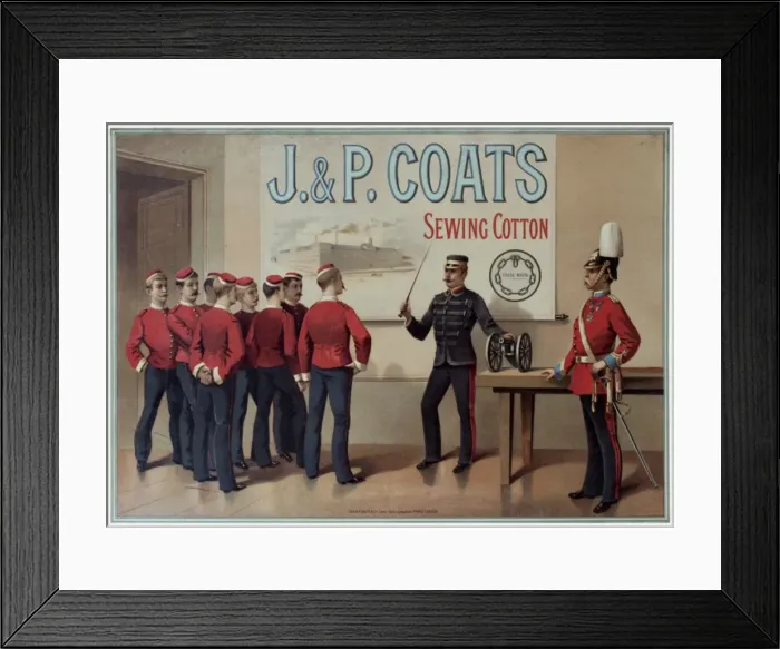 Framed Print : J & P Coats Sewing Cotton Framed Print : J & P Coats Sewing Cotton