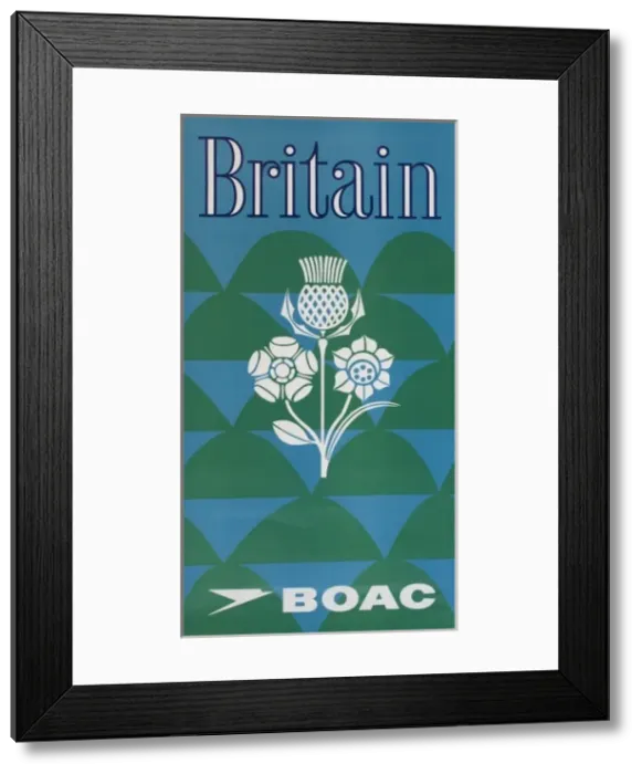 Framed Print : BOAC airline poster Framed Print : BOAC airline poster