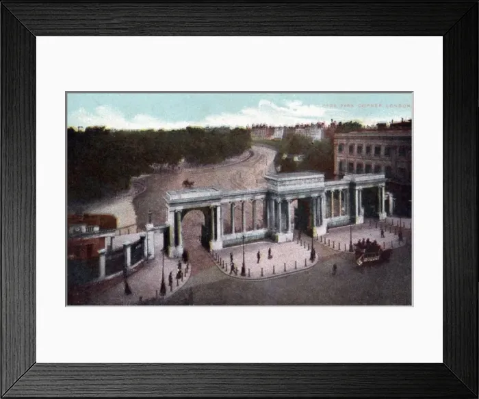 Framed Print : London, Hyde Park Corner Framed Print : London, Hyde Park Corner